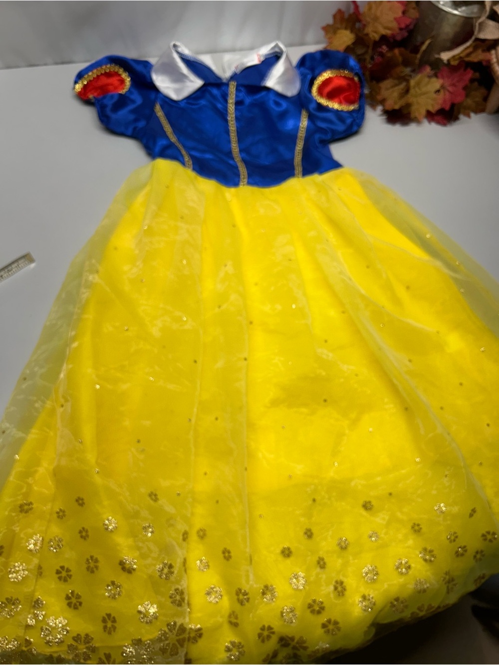 Snow White Blue and Yellow Princess Costume Dress